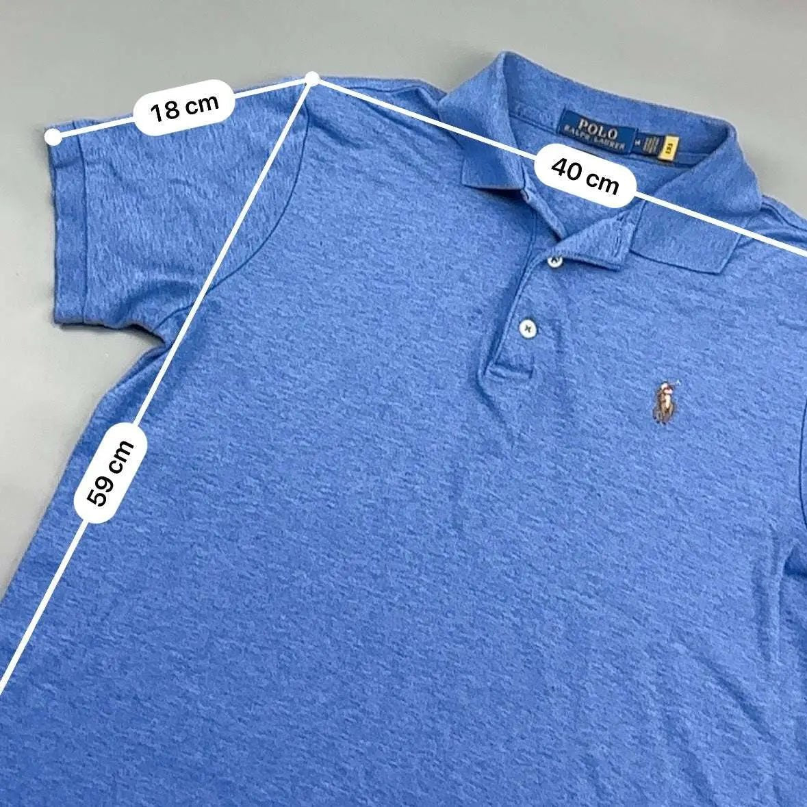 Blue Ralph Lauren Polo Shirt - M - Very Good - Revaleur