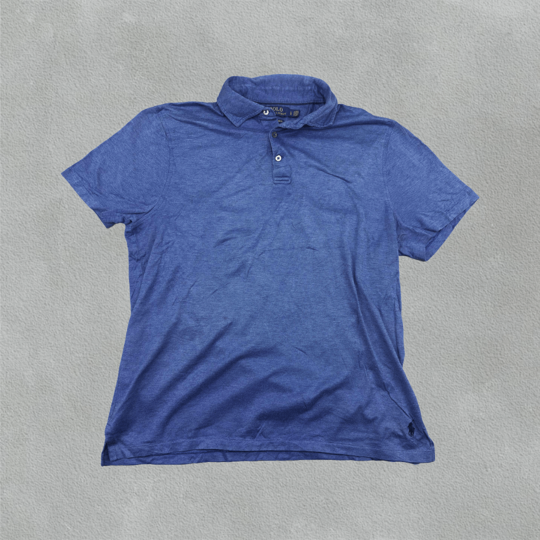 Blue Ralph Lauren Polo Shirt - Men L - Very Good - Revaleur