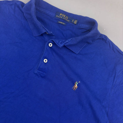Blue Ralph Lauren Polo Shirt - Men L - Very Good - Revaleur