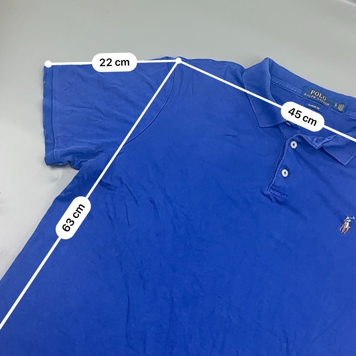 Blue Ralph Lauren Polo Shirt - Men L - Very Good - Revaleur