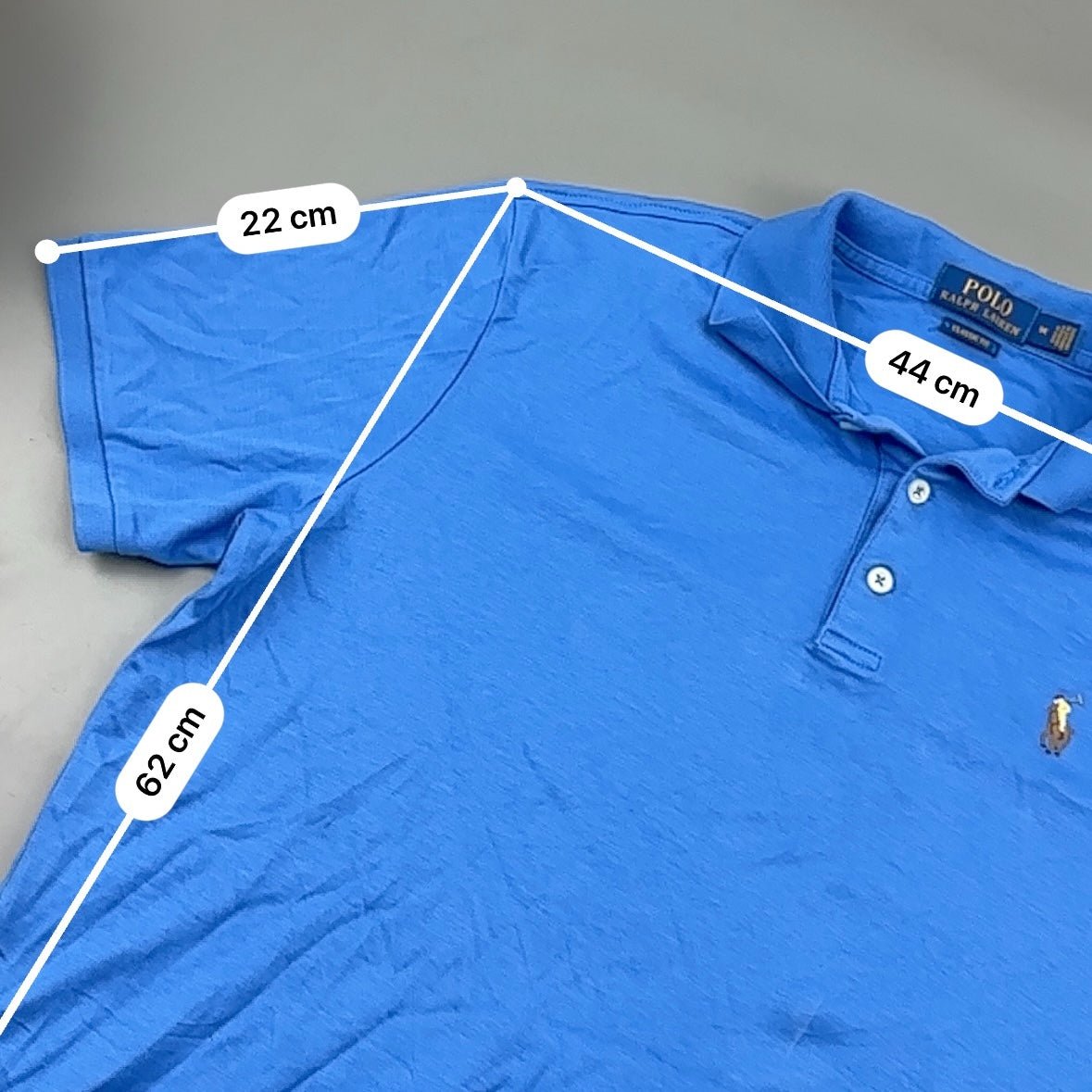 Blue Ralph Lauren Polo Shirt - Men M - Very Good - Revaleur