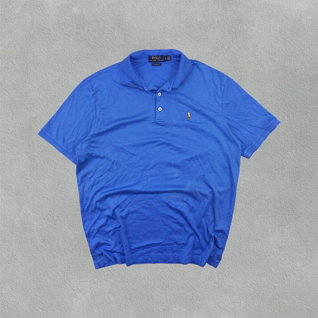 Blue Ralph Lauren Polo Shirt - Men M - Very Good - Revaleur
