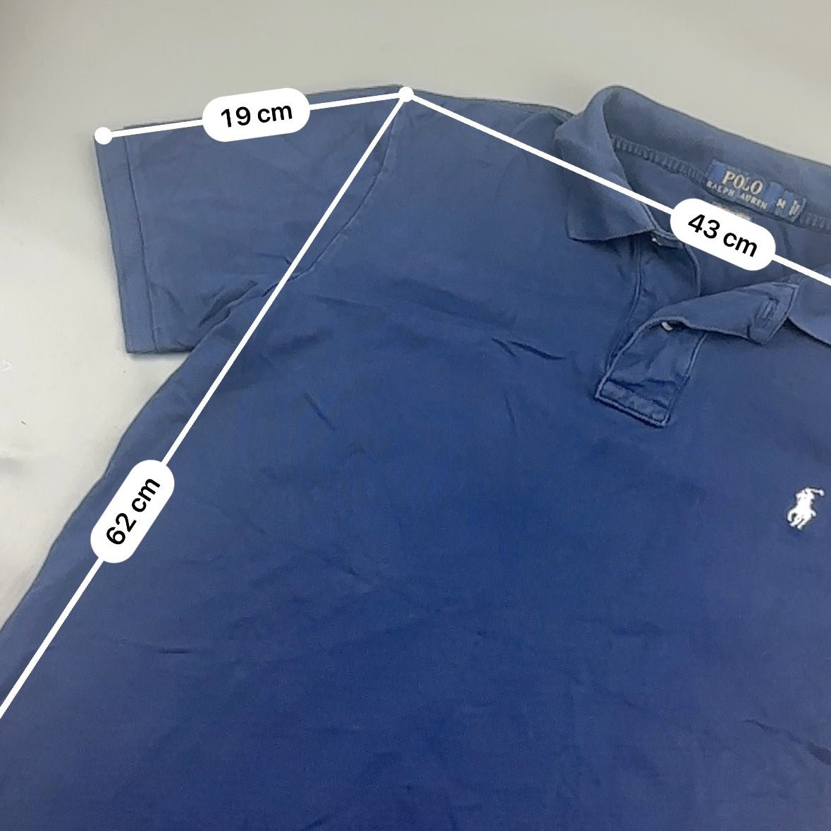 Blue Ralph Lauren Polo Shirt - Men M - Very Good - Revaleur