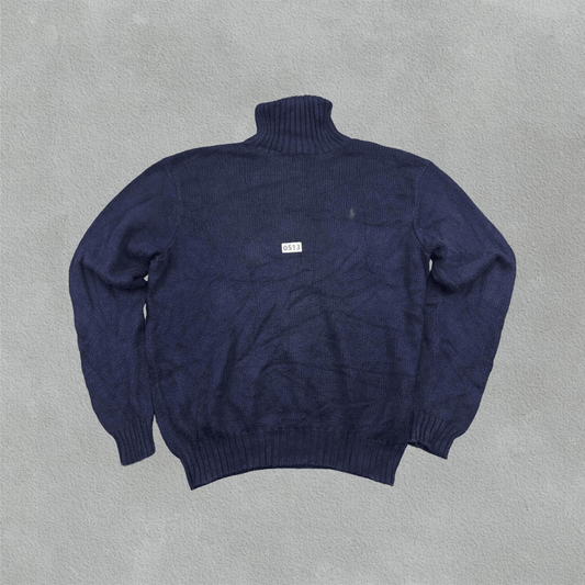 Blue Ralph Lauren Turtleneck - XL - Very Good - Revaleur
