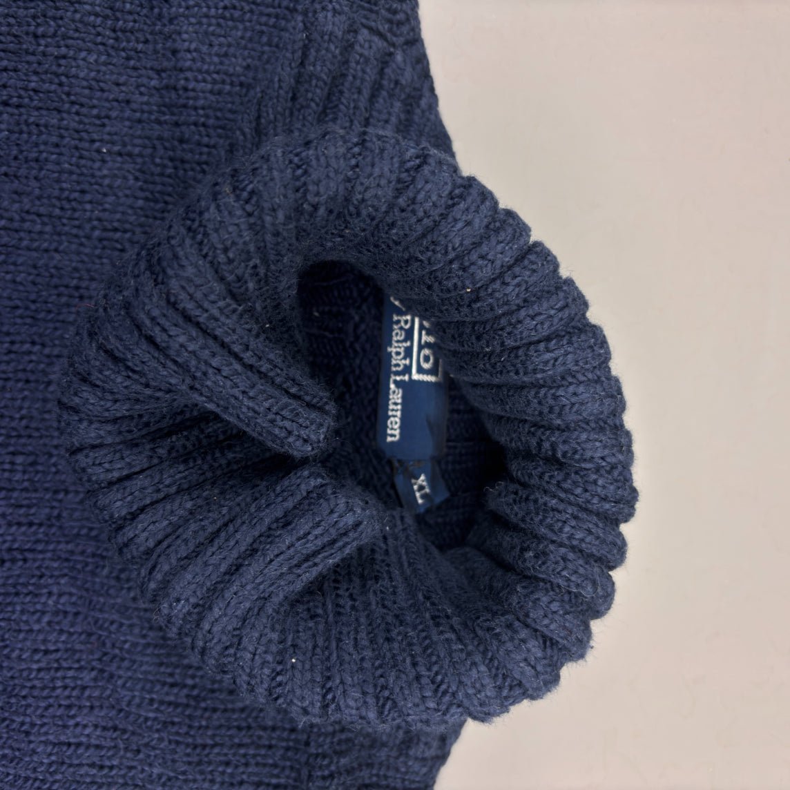 Blue Ralph Lauren Turtleneck - XL - Very Good - Revaleur