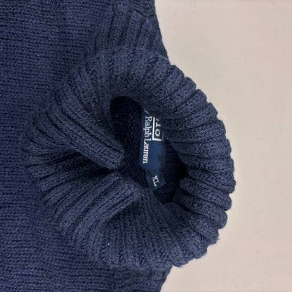 Blue Ralph Lauren Turtleneck - XL - Very Good - Revaleur