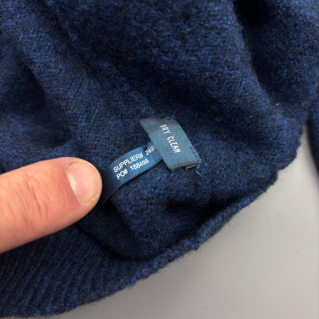 Blue Ralph Lauren V - neck Sweater - L - Very Good - Revaleur