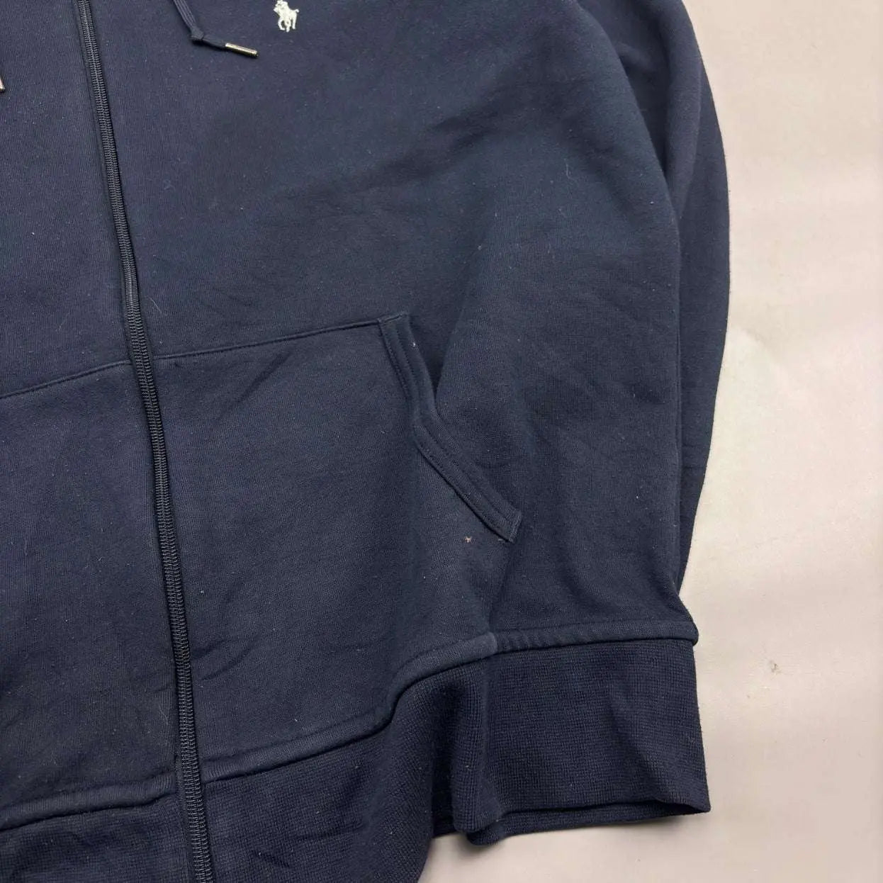 Blue Ralph Lauren Zip Vest - L - Very Good - Revaleur