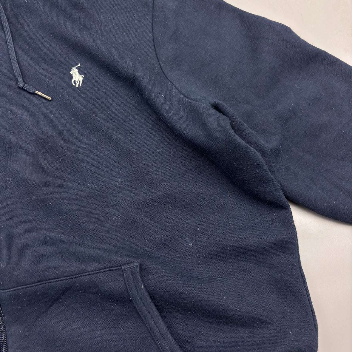 Blue Ralph Lauren Zip Vest - L - Very Good - Revaleur