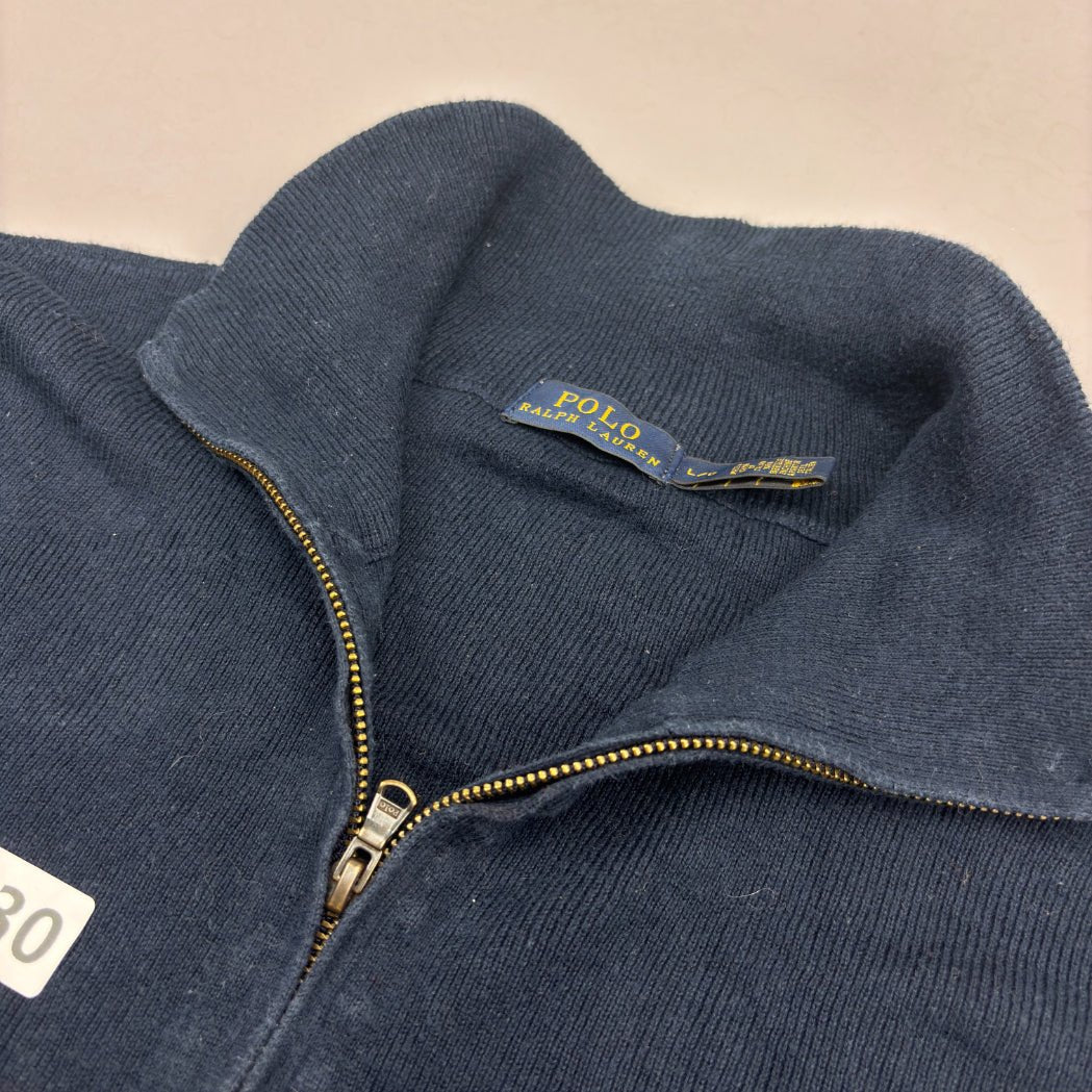 Blue Ralph Lauren Zip Vest - L - Very Good - Revaleur