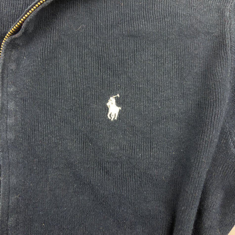 Blue Ralph Lauren Zip Vest - L - Very Good - Revaleur