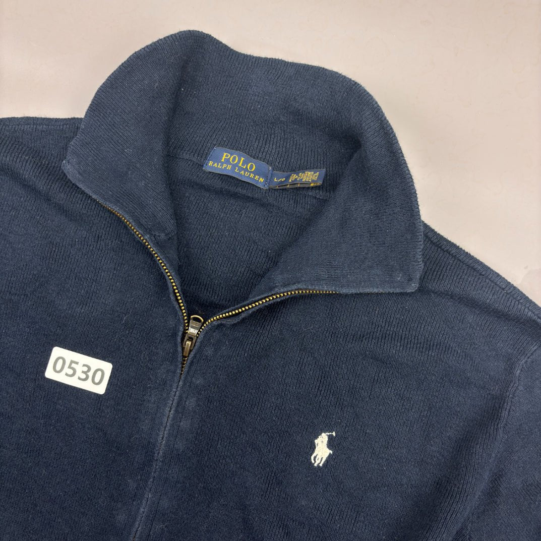 Blue Ralph Lauren Zip Vest - L - Very Good - Revaleur