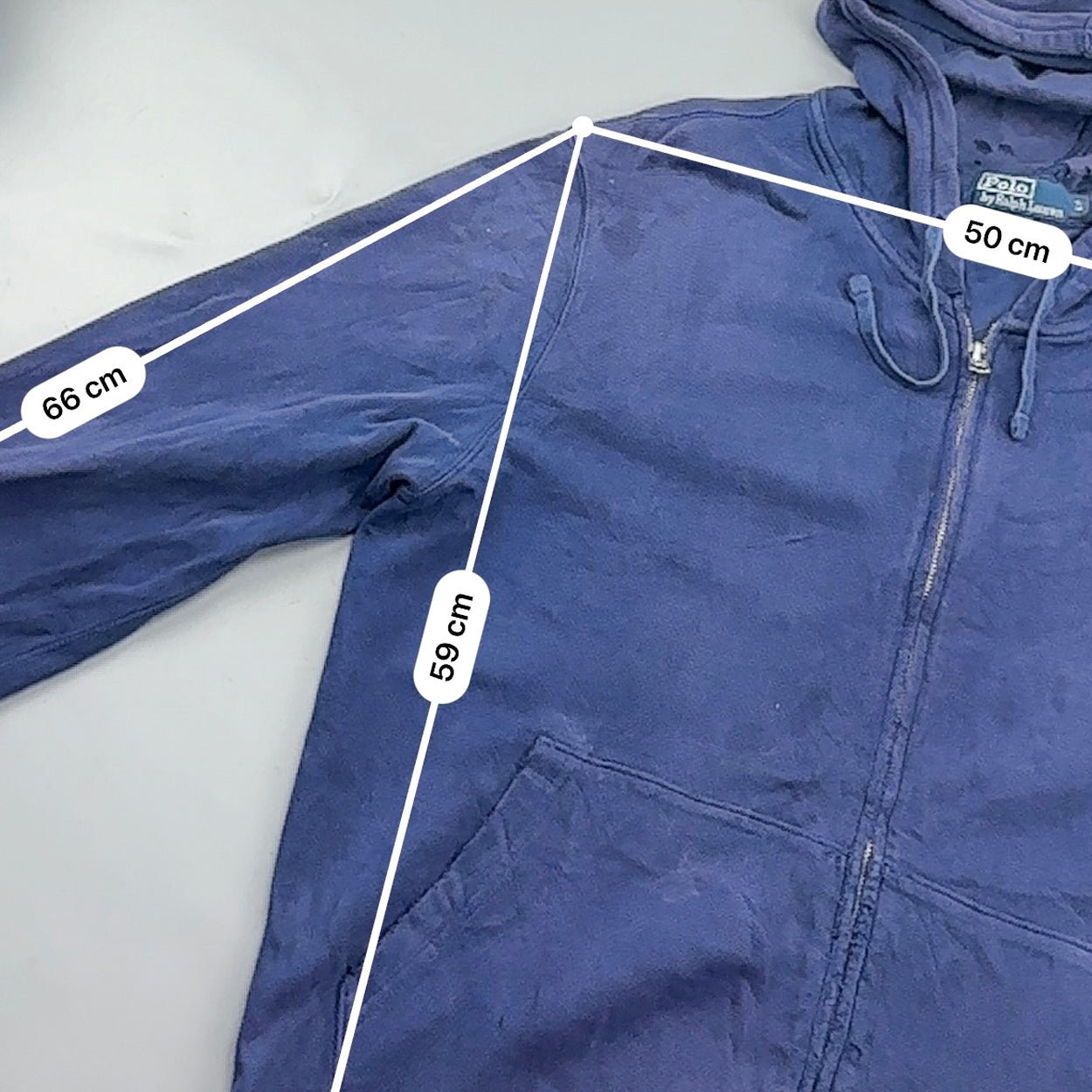 Blue Ralph Lauren Zip Vest - Men L - Good - Revaleur