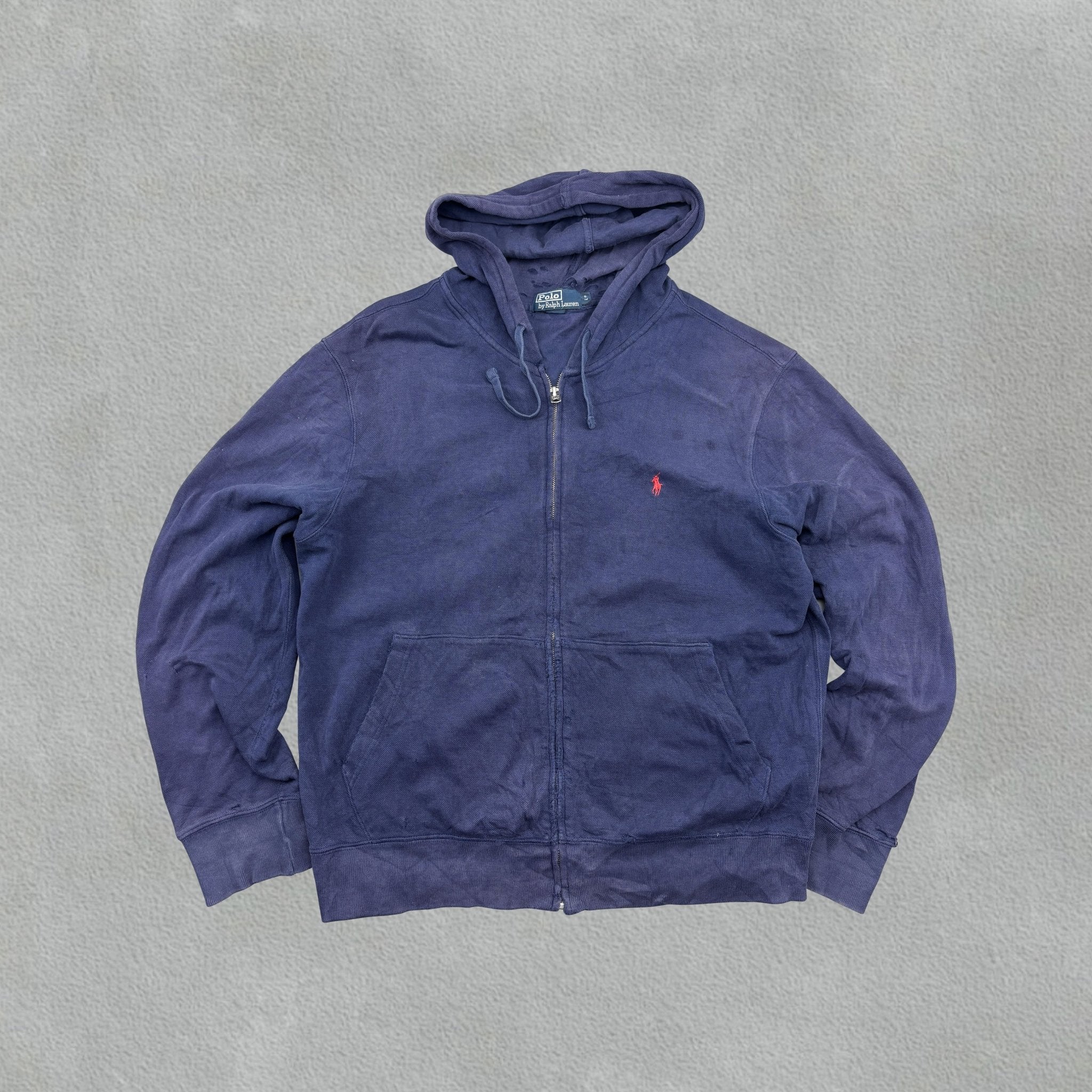 Blue Ralph Lauren Zip Vest - Men L - Good - Revaleur