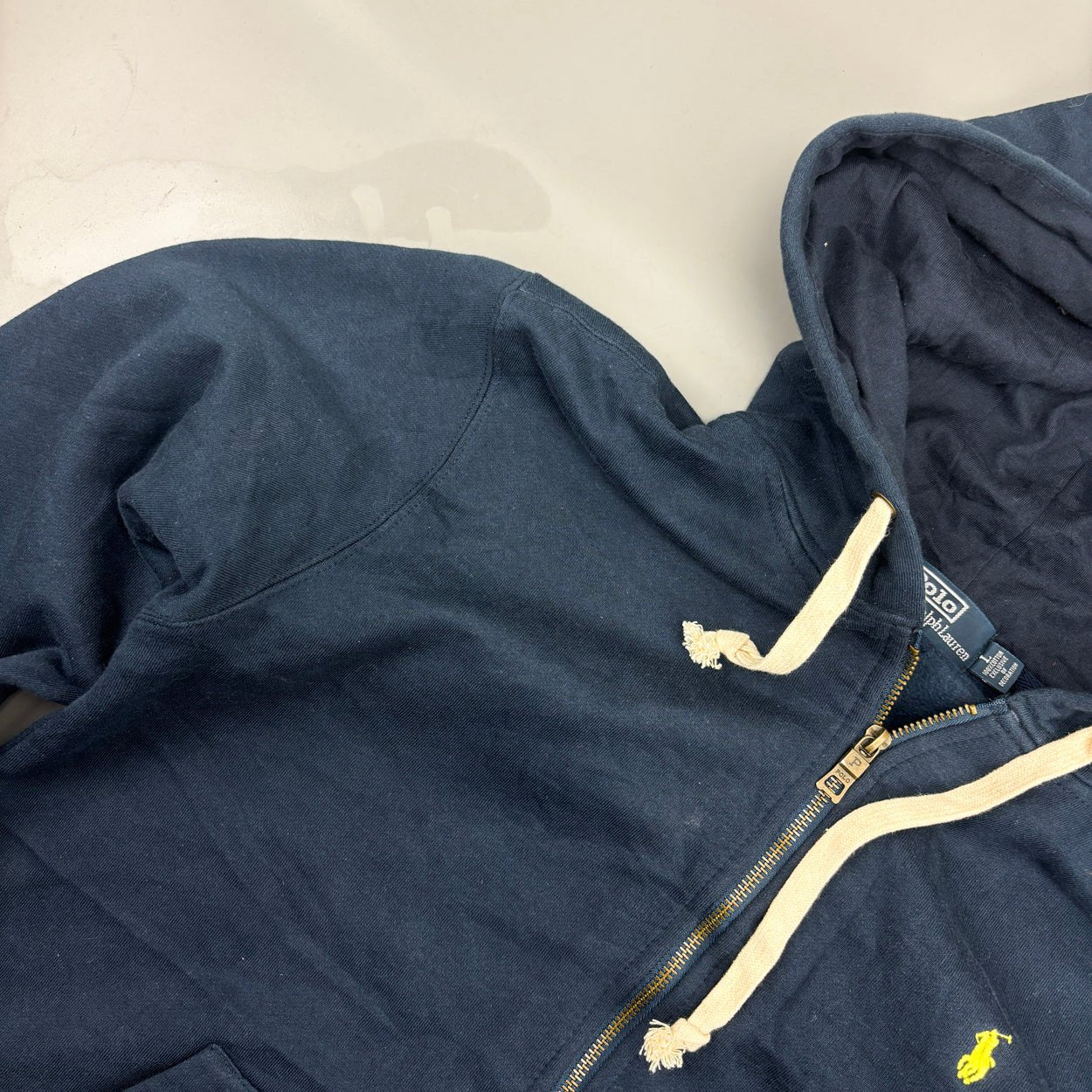 Blue Ralph Lauren Zip Vest - Men L - Very Good - Revaleur