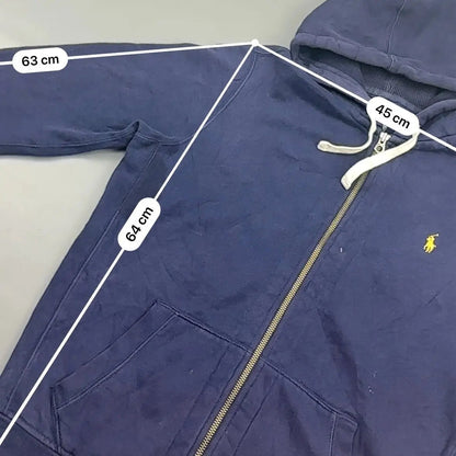 Blue Ralph Lauren Zip Vest - Men L - Very Good - Revaleur