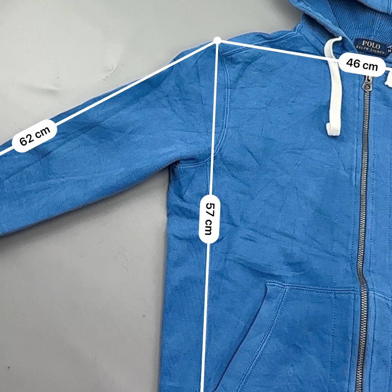 Blue Ralph Lauren Zip Vest - Men M - Very Good - Revaleur