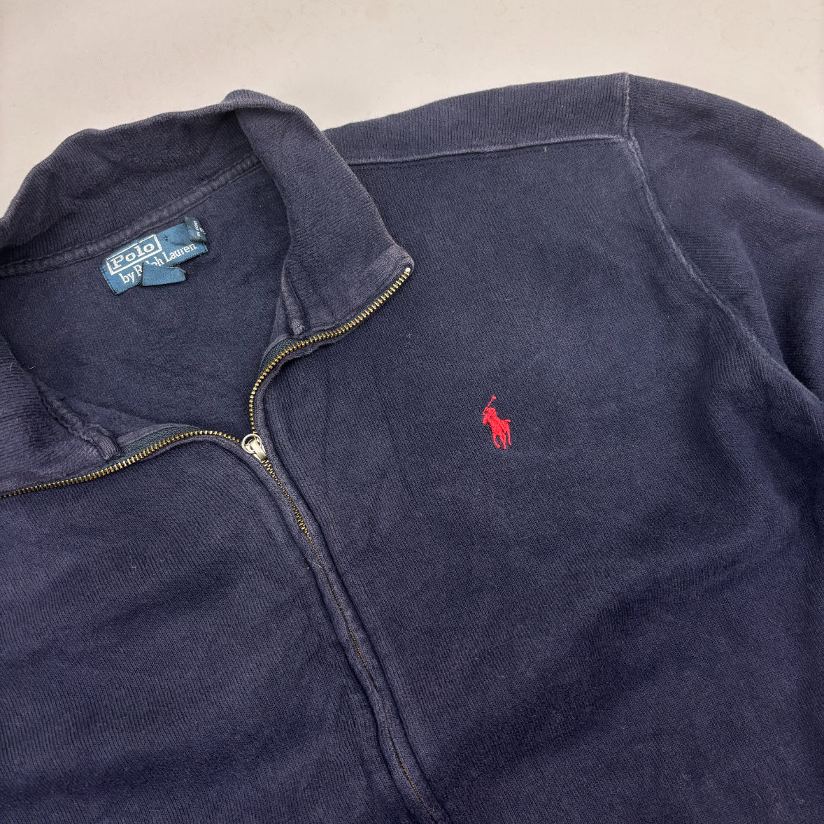 Blue Ralph Lauren Zip Vest - Men XL - Very Good - Revaleur