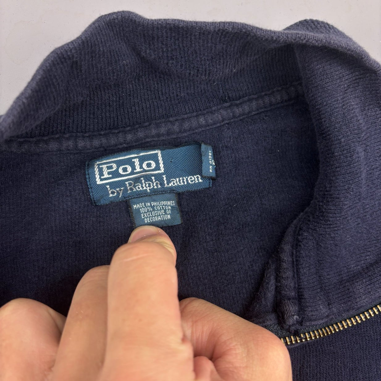 Blue Ralph Lauren Zip Vest - Men XL - Very Good - Revaleur