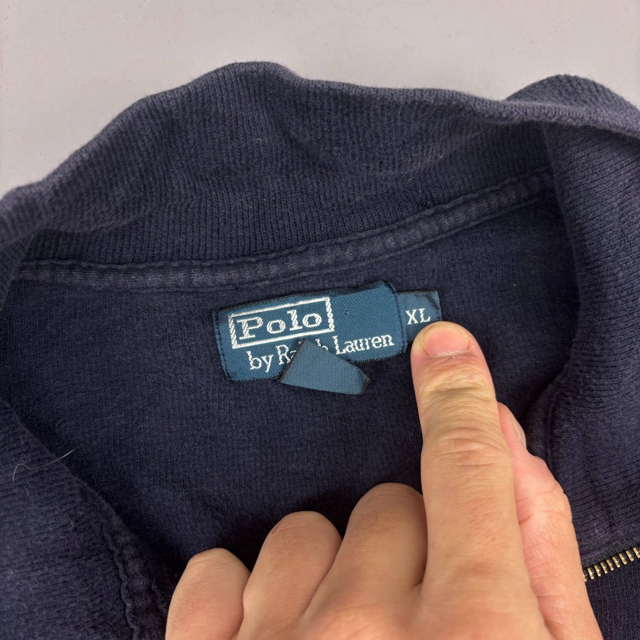 Blue Ralph Lauren Zip Vest - Men XL - Very Good - Revaleur