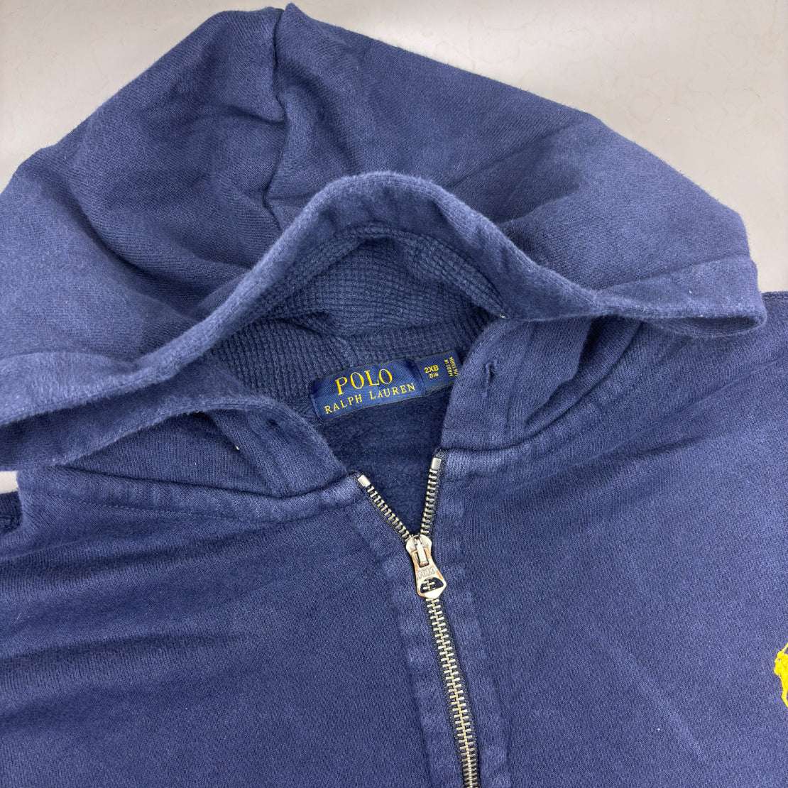 Blue Ralph Lauren Zip Vest - Men XXL - Very Good - Revaleur