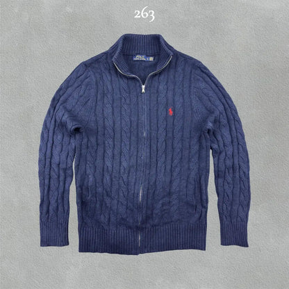 Blue Ralph Lauren Zip Vest - XL - Very Good - Revaleur