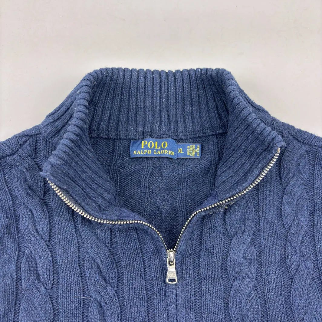 Blue Ralph Lauren Zip Vest - XL - Very Good - Revaleur