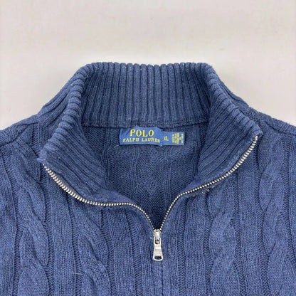 Blue Ralph Lauren Zip Vest - XL - Very Good - Revaleur