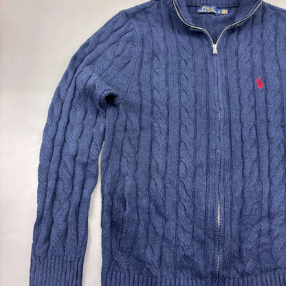 Blue Ralph Lauren Zip Vest - XL - Very Good - Revaleur