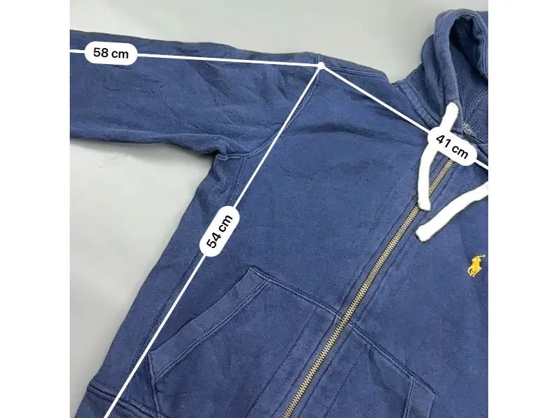 Blue Ralph Lauren Zip Vest - XS - Very Good - Revaleur