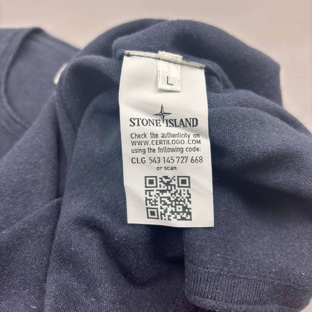 Blue Stone Island Jumper - L - New - Revaleur