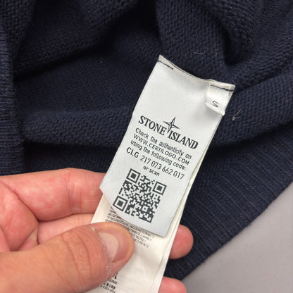 Blue Stone Island Knitted Sweater - Men S - Very Good - Revaleur