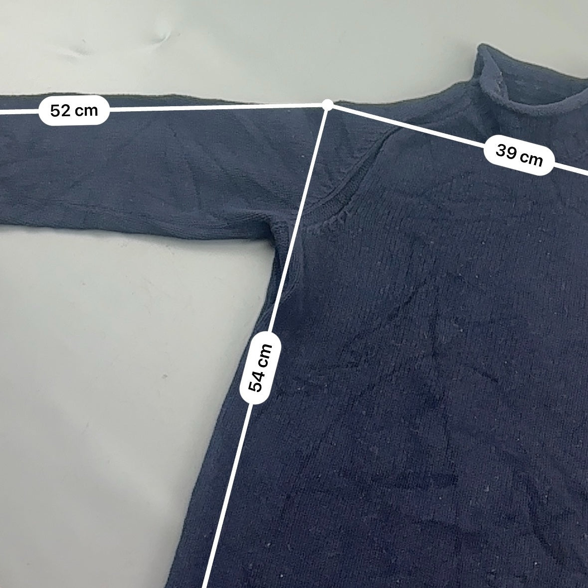 Blue Stone Island Turtleneck - Men L - Very Good - Revaleur