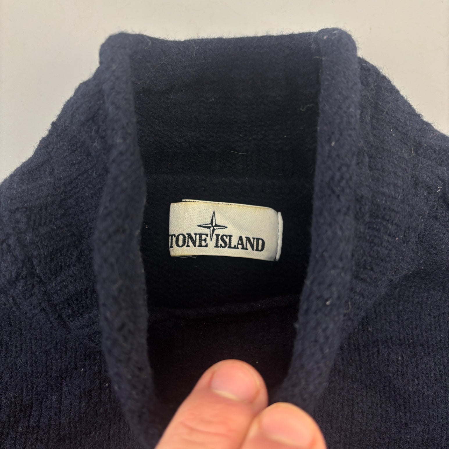 Blue Stone Island Turtleneck - Men L - Very Good - Revaleur