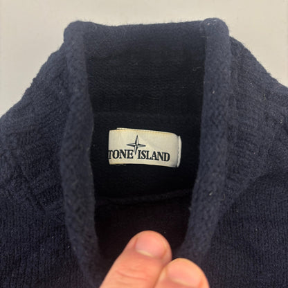 Blue Stone Island Turtleneck - Men L - Very Good - Revaleur