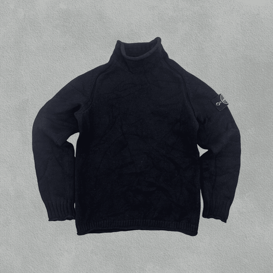 Blue Stone Island Turtleneck - Men L - Very Good - Revaleur