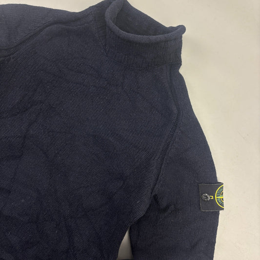 Blue Stone Island Turtleneck - Men L - Very Good - Revaleur