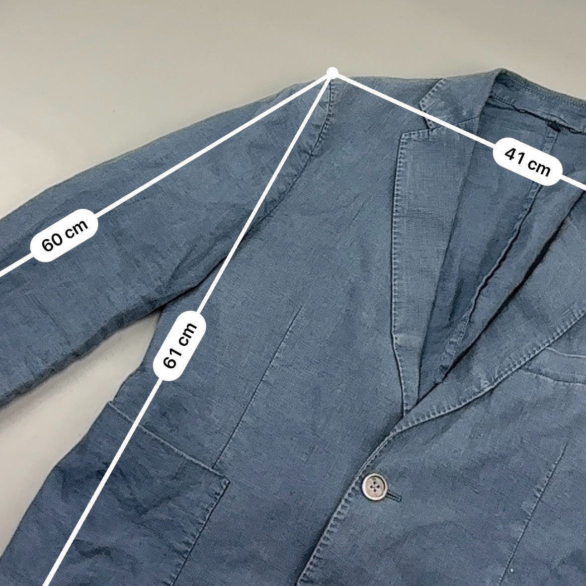 Blue Suitsupply Blazer - Men S - Very Good - Revaleur