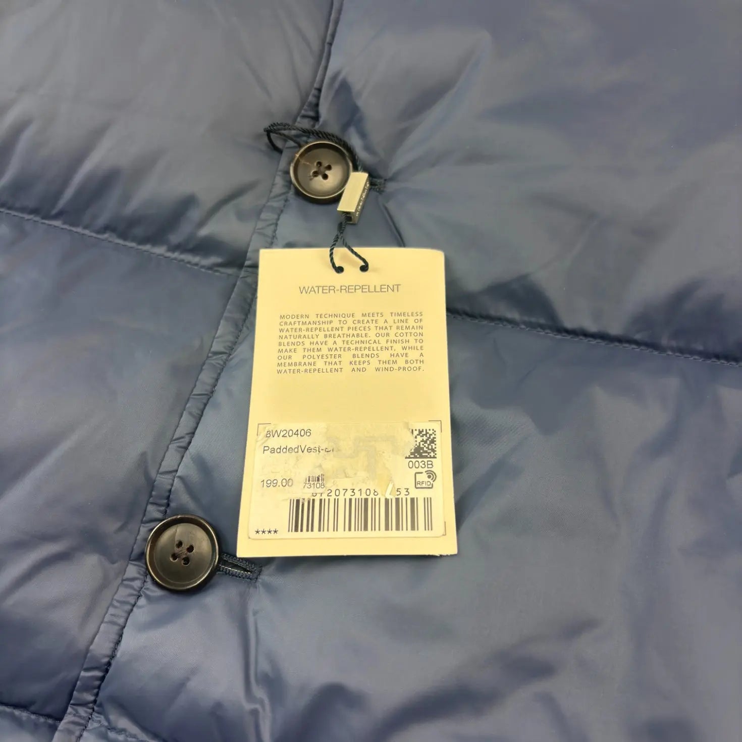 Blue Suitsupply Bodywarmer - Men L - New With Tags - Revaleur