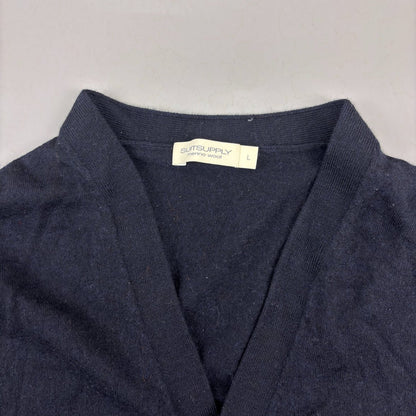 Blue Suitsupply Cardigan - L - New - Revaleur