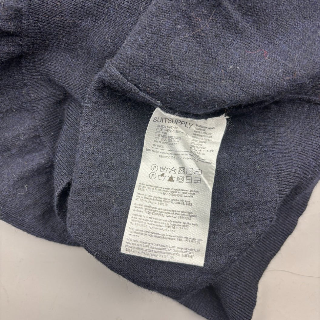 Blue Suitsupply Cardigan - L - New - Revaleur