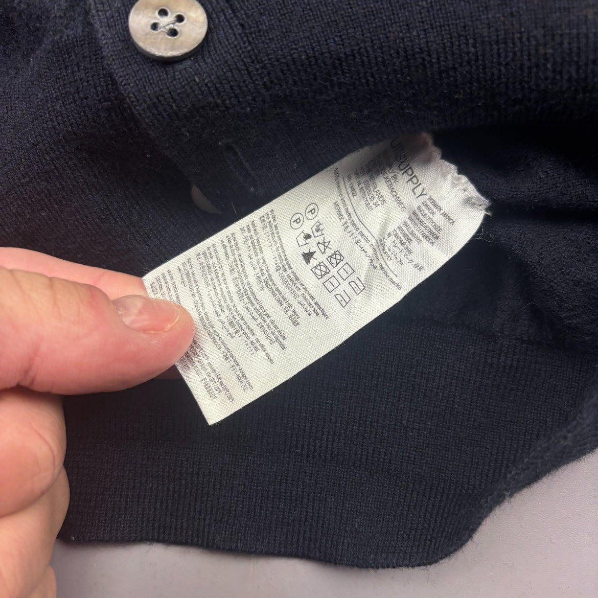 Blue Suitsupply Cardigan - Men L - Very Good - Revaleur