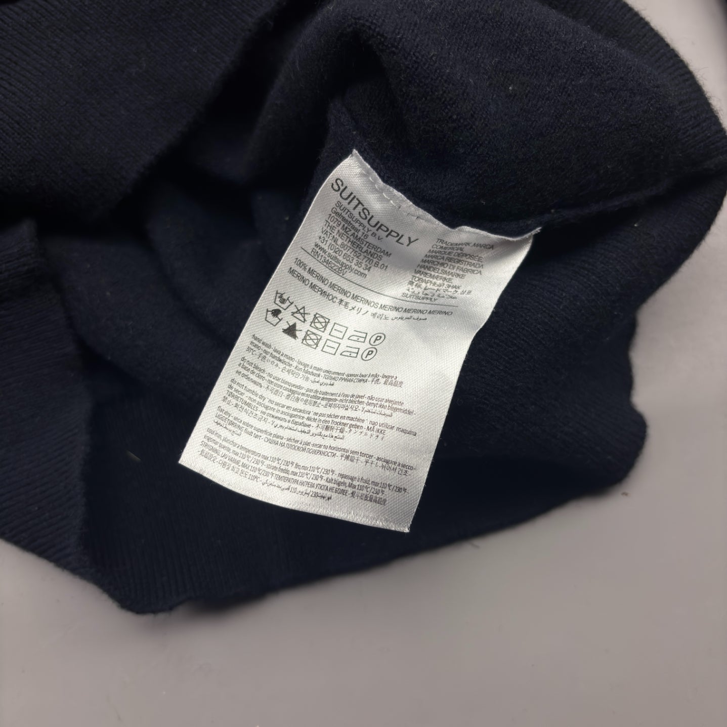 Blue Suitsupply Half Zip - Men M - New - Revaleur