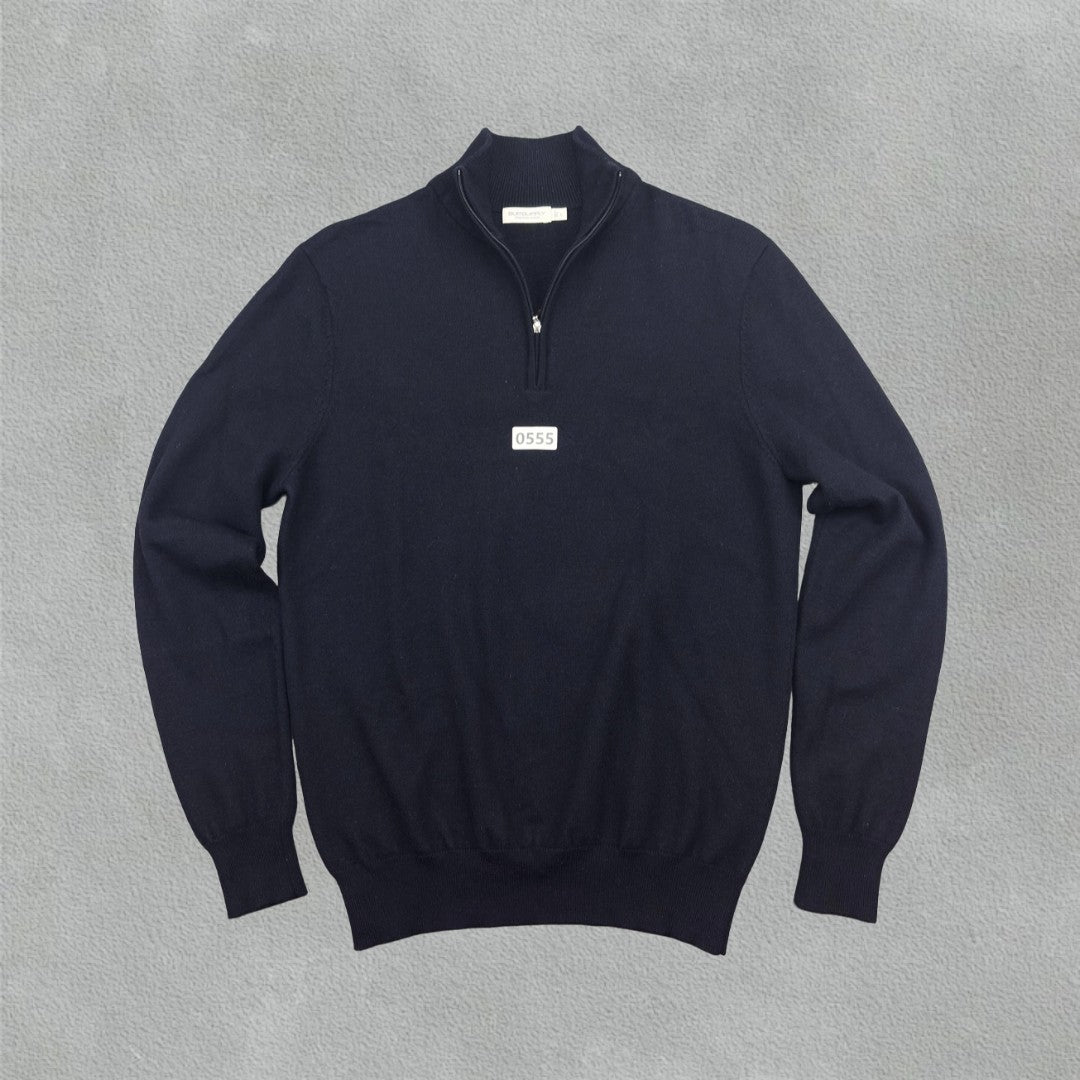 Blue Suitsupply Half Zip - Men M - New - Revaleur