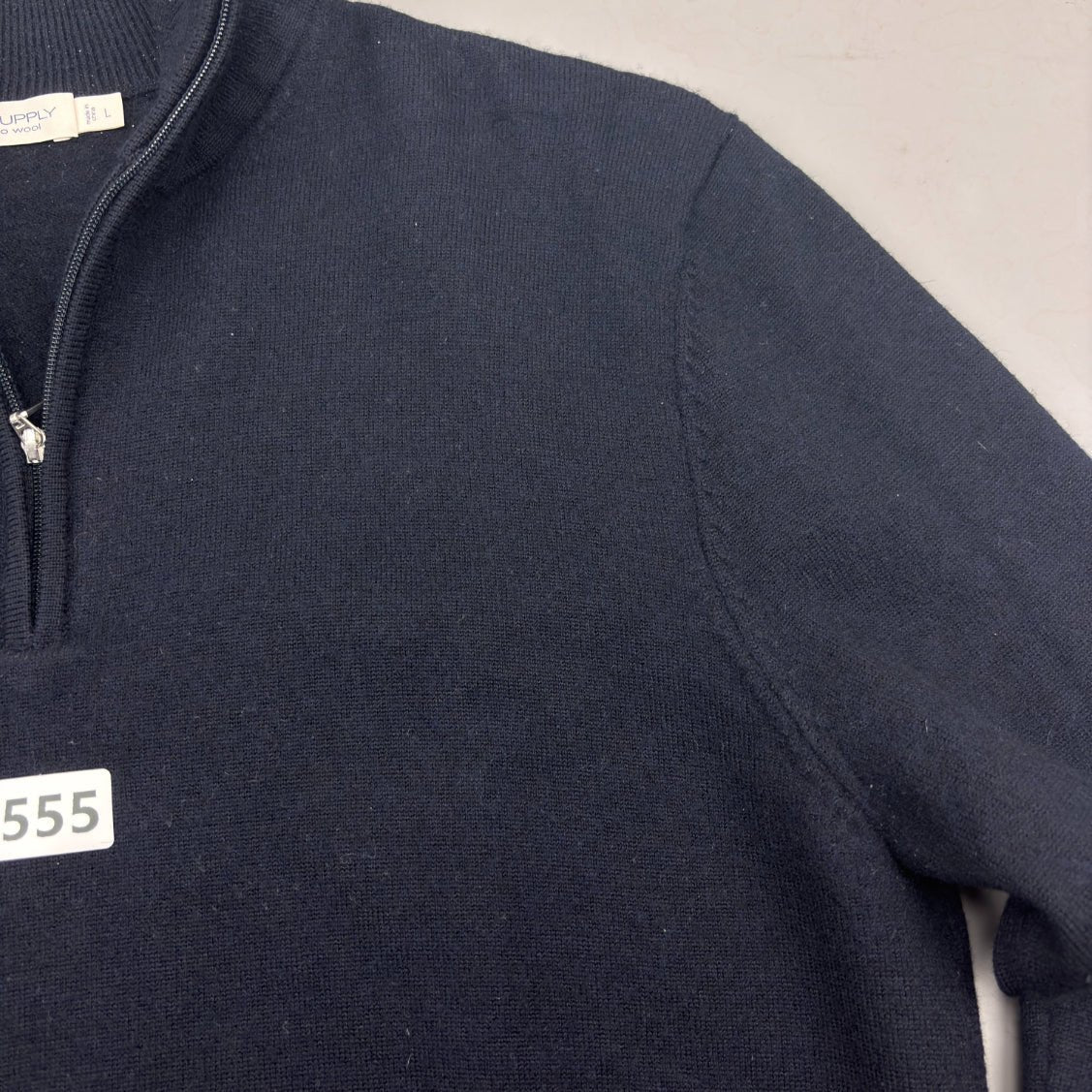 Blue Suitsupply Half Zip - Men M - New - Revaleur