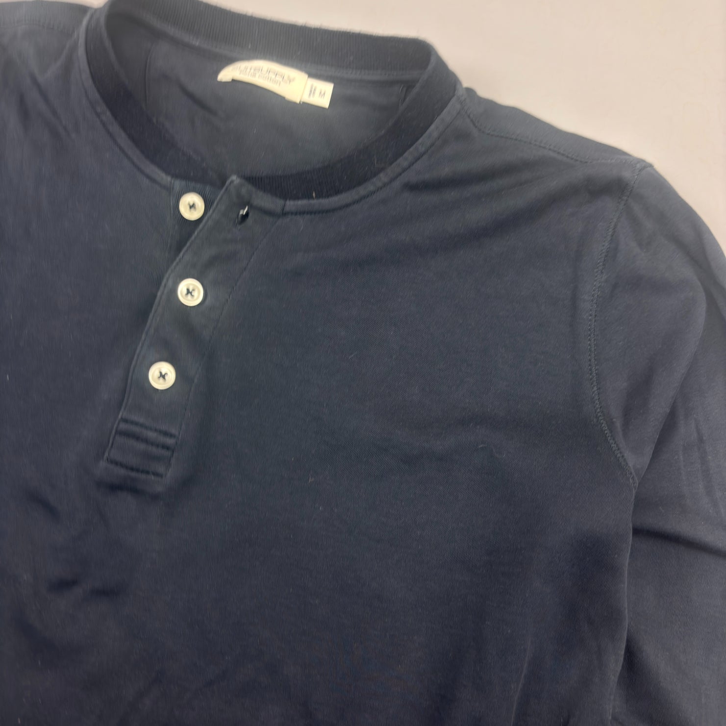 Blue Suitsupply Henley - Men M - New - Revaleur