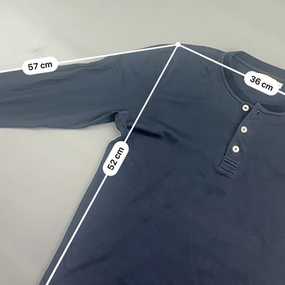 Blue Suitsupply Henley - Men M - New - Revaleur