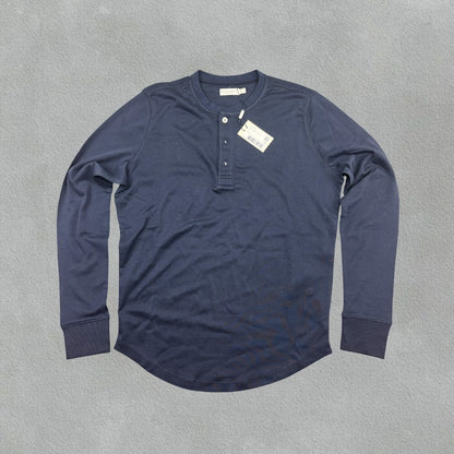 Blue Suitsupply Henley - Men S - New With Tags - Revaleur