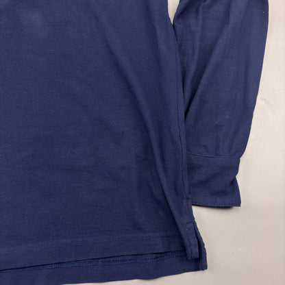 Blue Suitsupply Longsleeve Polo Shirt - M - Very Good - Revaleur