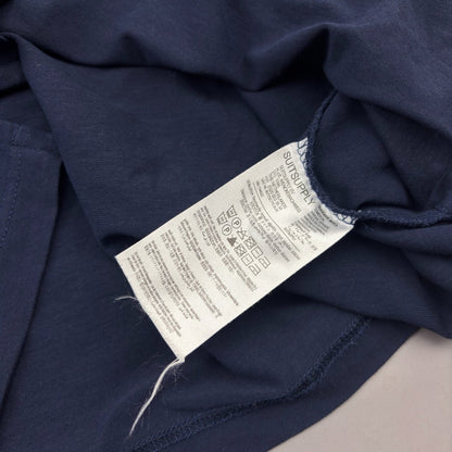 Blue Suitsupply Longsleeve Polo Shirt - M - Very Good - Revaleur